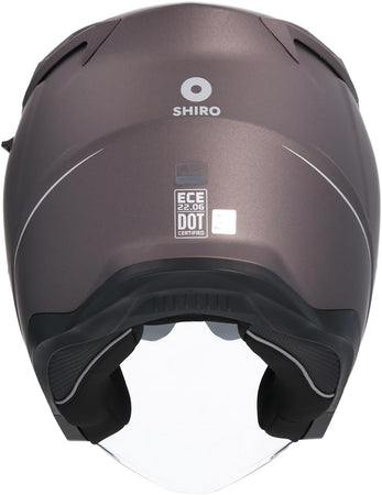 Shiro - Casco jet Capri grafite L