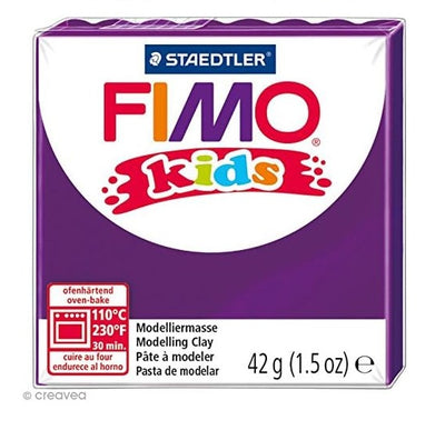 STAEDTLER - FIMO KIDS - 42gr - PASTA DA MODELLARE TERMOINDURENTE - COLORE VIOLA