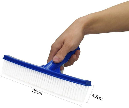 Spazzola in nylon per pulizia fondo e parete piscina in PVC da 25 cm