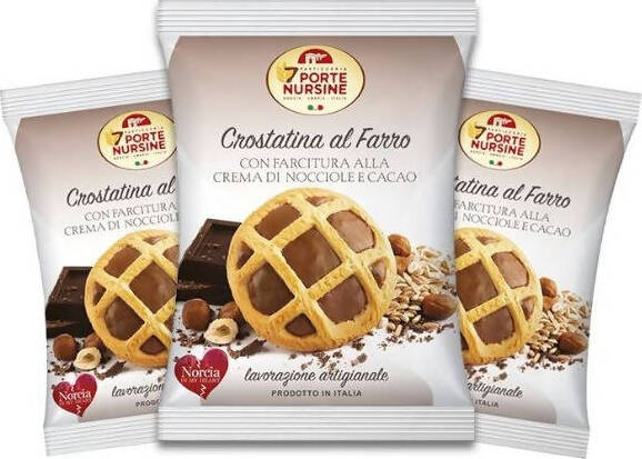 50x Crostatina Farro Nocciola Dispensa Zaniboni 40 Gr, Confezione 50 Pz Crostatine Alimentari e cura della casa/Snack dolci e salati/Biscotti/Al cioccolato Non solo alimenti - Albano Laziale, Commerciovirtuoso.it