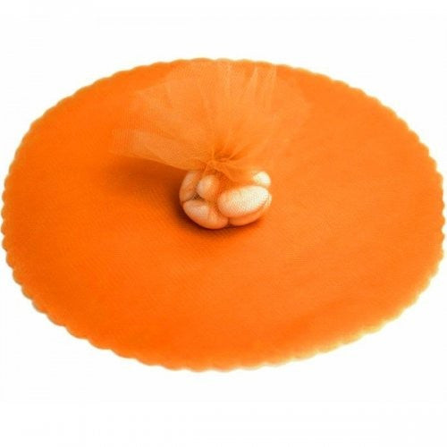 50 Veli Tulle Per Bomboniere Tondo Organza Matrimoni Battesimi Lauree Confetti