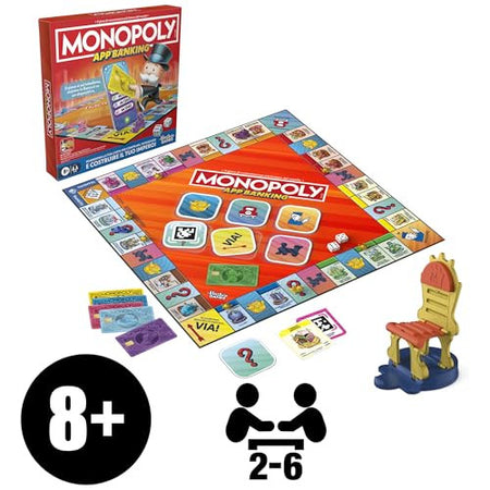 Hasbro - Gioco da Tavolo Monopoly App Banking