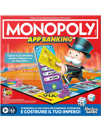 Hasbro - Gioco da Tavolo Monopoly App Banking