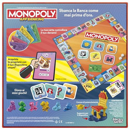Hasbro - Gioco da Tavolo Monopoly App Banking