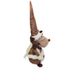 Renna di natale pupazzo in tessuto statuetta h 52 cm decorazione natalizia statuetta
