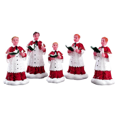 Il Coro, personaggi per villaggio di Natale in poliresina