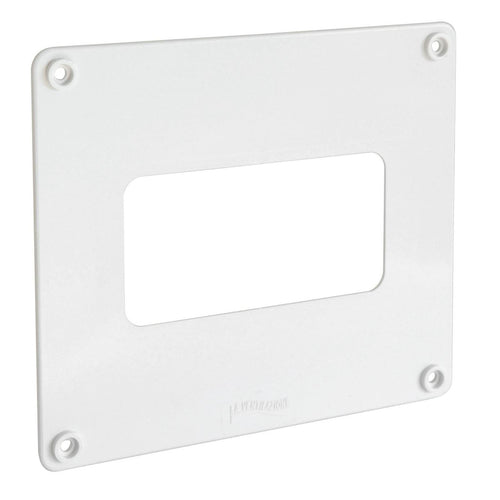 Piastra copri foro 120 x 60 mm per tubo aerazione canalizzata sezione Rettangolare in ABS