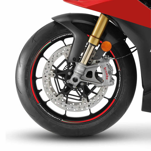 KIT STRISCE ADESIVE compatibili per MOTO DUCATI HYPERSTRADA stickers CERCHI 17