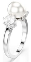 SWAROVSKI - Anello Matrix Perla bianca placcato rodio