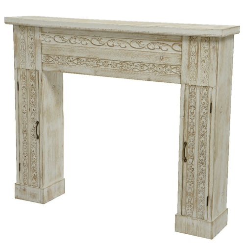 Decorazione per camino in fibra di legno da interno 120 cm