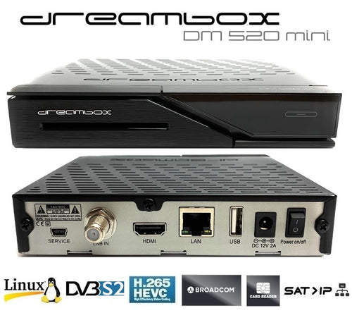 Dreambox DM520 Mini DVB-S2 H.265 HEVC