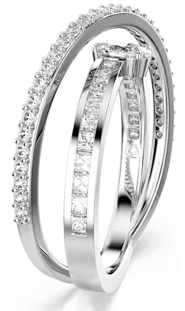 SWAROVSKI - Anello Hyperbola Taglio misto Bianco Placcato rodio