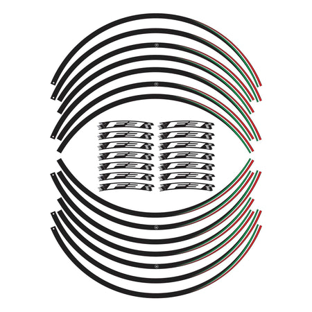 Kit strisce adesive per cerchi F3 ruote 17" compatibili con moto Mv Agusta F3