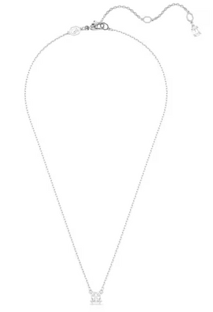 SWAROVSKI - Pendente Stilla Taglio squadrato Bianco Placcato rodio