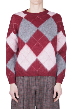 LA FEMME BLANCHE La Femme Blanche - Maglia - 461746 - Rosa/Bordeaux da donna