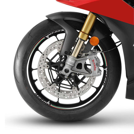 Kit strisce adesive per cerchi Mt03 ruote 17" compatibili con moto Yamaha Mt-03