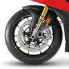 Kit strisce adesive per cerchi Mt03 ruote 17 compatibili con moto Yamaha Mt-03