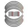 Kit strisce adesive per cerchi ruote 17 compatibili con Suzuki GSXS 950-1000