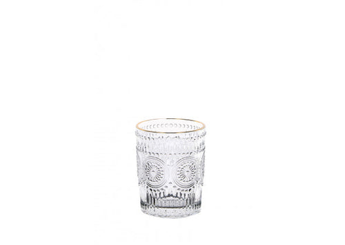 Set 6 bicchieri in vetro Sunflower Gold