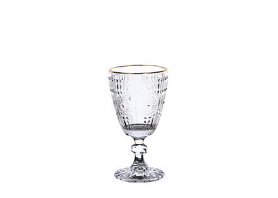 Set 6 calici vino in vetro Sunflower Gold