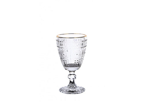 Set 6 calici vino in vetro Sunflower Gold