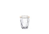 Set 6 bicchieri in vetro Kreaty Gold