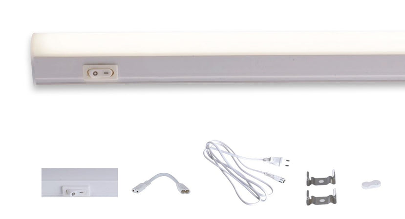 Barra led sotto pensile con intterruttore 30 cm 4 watt 4000 kelvin T5