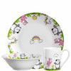 Stoviglie 3 pezzi Bambini unicorno/panda/flamingo
