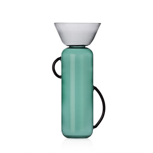 Ichendorf Vaso Ichendorf gelée petrolio/vetro fumo - grande