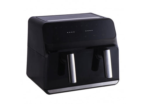 Friggitrice ad aria digitale 9 l con pannello divisorio  timer e termostato regolabile