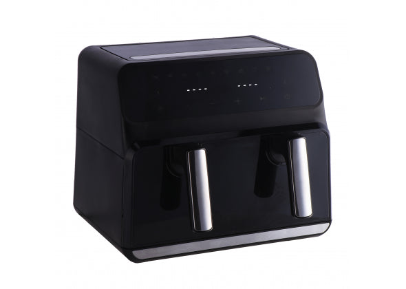 Friggitrice ad aria digitale 9 l con pannello divisorio  timer e termostato regolabile