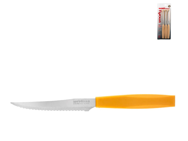 Conf 6 coltelli per bistecca Smarty gialli