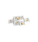 Set aperitif 5 pezzi cocktail 1 vass. Rett.39X20cm + 4 vass. Picc. 18X18