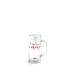 Bicchiere birra con manico 40 cl con scritta stasera birra