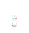 Bicchiere per birra 40 cl con scritta pizza birra e carboidrati