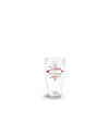 Bicchiere per birra 40 cl con scritta la birra non si spiega si beve