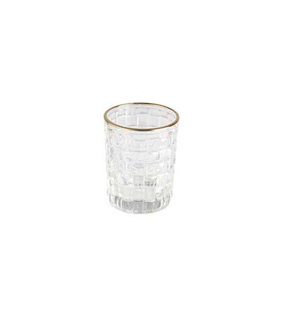 Set sei bicchieri acqua filo oro h 10cm new paris