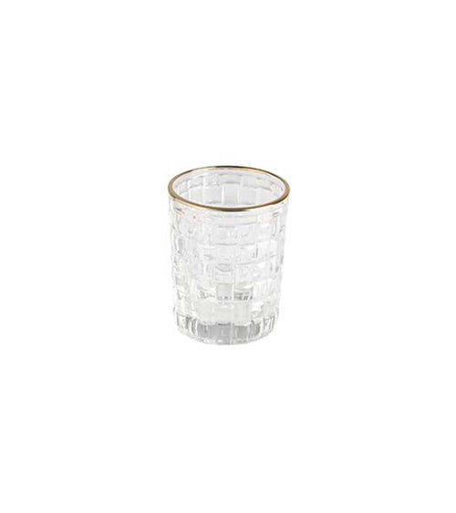 Set sei bicchieri acqua filo oro h 10cm new paris