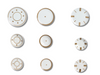 Set 18 pezzi fantasia mista mix match strisce