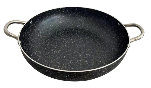 Tegame in Alluminio Alimentare 40 cm con 2 Manici in Acciaio