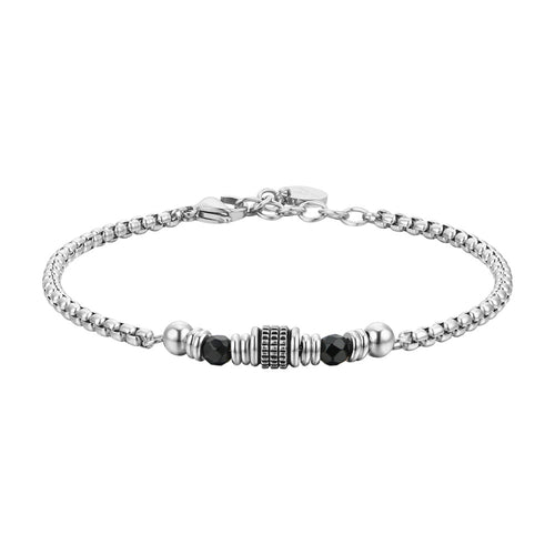 Luca Barra - Bracciale agata nera ed elementi