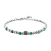 Luca Barra - Bracciale malachite verde