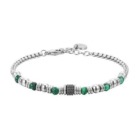 Luca Barra - Bracciale malachite verde