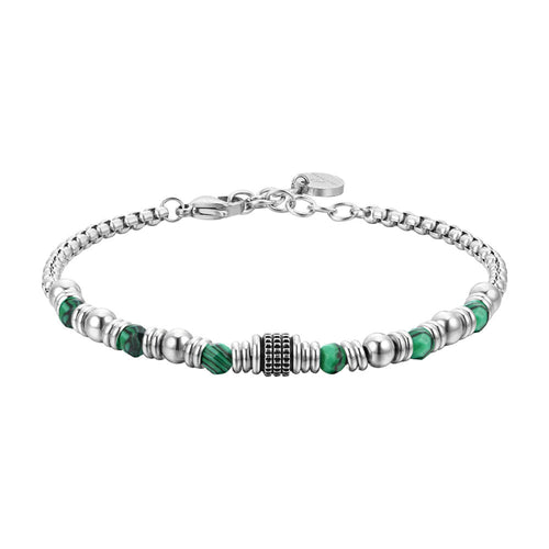 Luca Barra - Bracciale malachite verde