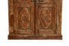Biscottini Stipo/Libreria in legno con porte antiche realizzata massiccio dimensioni
