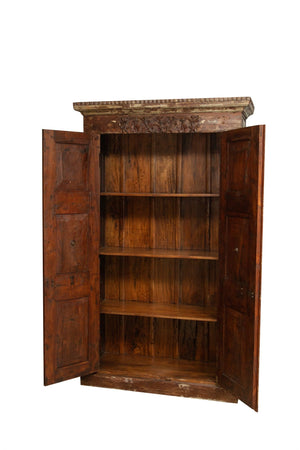 Biscottini Stipo/Libreria in legno con porte antiche realizzata massiccio dimensioni