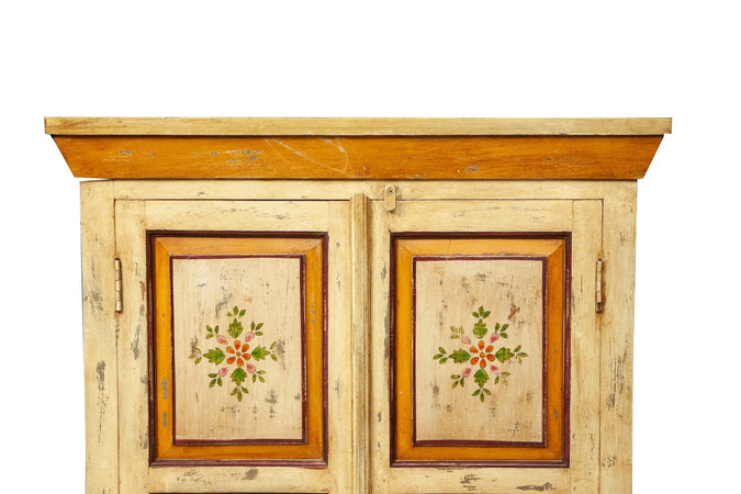 Biscottini Stipo in legno massiccio dipinto a mano Solido stile vintage Offerta Speciale