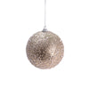 4 palline per albero di natale Champagne Ø 8 cm pendaglio decorato