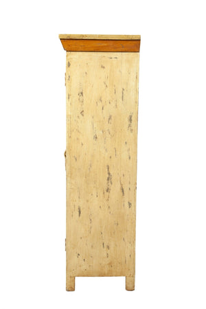 Biscottini Biscottini Stipo Vintage Legno Massiccio Dipinto a Mano 4 Piani 90x46x150