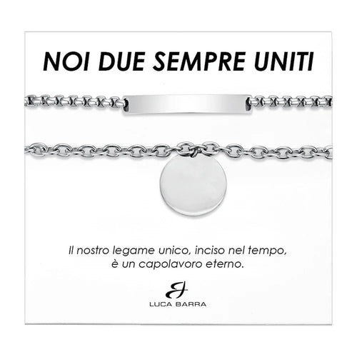 Luca Barra - Bracciale coppia in acciaio